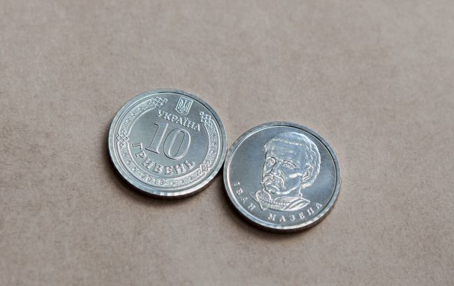 Введено в обіг нову монету номіналом 10 гривень