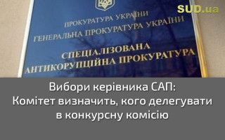 Вибори керівника САП: Комітет визначить, кого делегувати в конкурсну комісію