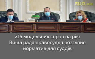 215 модельних справ на рік: Вища рада правосуддя розгляне норматив для суддів