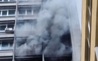 В центре Киева горела высотка: появилось видео