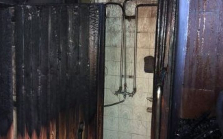Мощный пожар в Днепре: сгорела сауна в частном доме