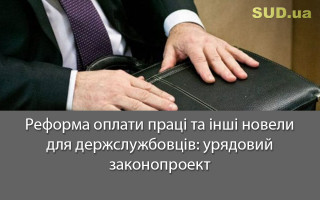 Реформа оплати праці та інші новели для держслужбовців: урядовий законопроект