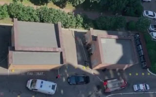 Пожар со взрывом на столичной электроподстанции: видео