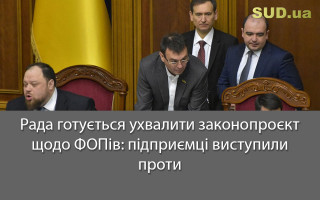 Рада готується ухвалити законопроект щодо ФОПів: підприємці виступили проти