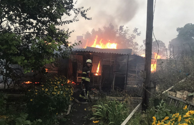 Под Киевом вспыхнул мощный пожар: из огня вытащили ребенка