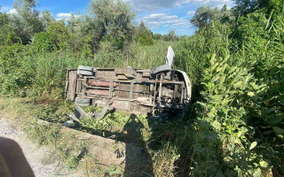 В Днепропетровской области в ДТП пострадали 15 пассажиров автобуса: водитель сбежал