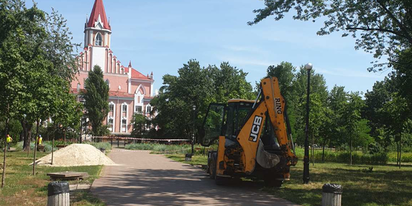 Киян потішать оновленим парком на Воскресенці: там з’явиться фонтан із підсвіткою