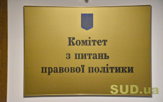 Комітет з питань правової політики відзвітував про свою роботу