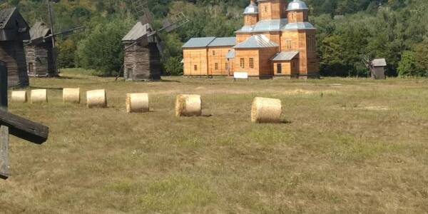 Київський музей створив дивовижну фотозону з сіна: світлини