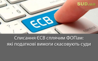 Списання ЄСВ сплячим ФОПам: які податкові вимоги скасовують суди