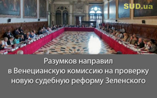 Разумков направил в Венецианскую комиссию на проверку новую судебную реформу Зеленского