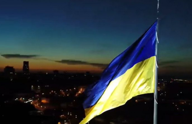 В Киеве открывают флагшток с самым большим флагом Украины, видео