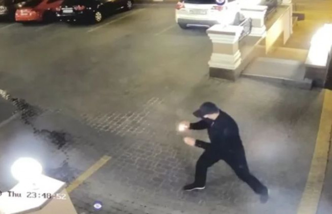 В Киеве подожгли машину бывшего директора Донецкой ж/д, видео