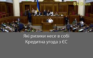 Які ризики несе в собі Кредитна угода з ЄС