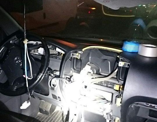 В Киеве патрульные «на горячем» задержали автомобильных воров