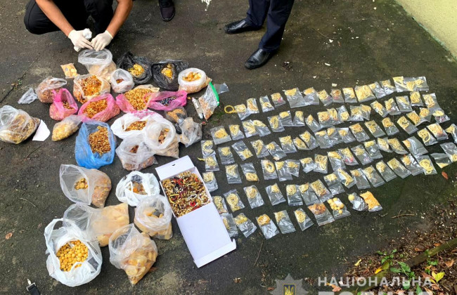 У Рівному поліцейські вилучили майже 40 кілограмів бурштину на понад мільйон гривень