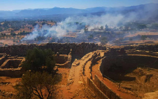 У Греції палають стародавні руїни Мікен, фото