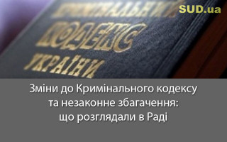 Зміни до Кримінального кодексу та незаконне збагачення: що розглядали в Раді