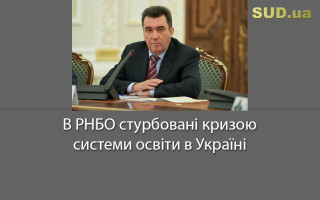 В РНБО стурбовані кризою системи освіти в Україні
