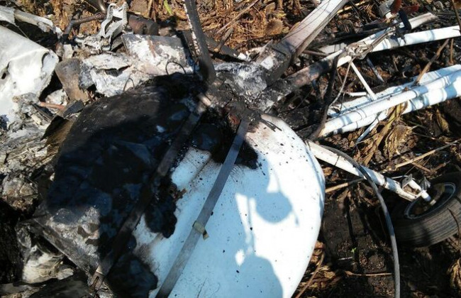 В Сумской области упал легкомоторный самолет: погиб пилот, фото