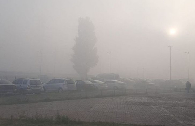 Часть Киева затянуло смогом