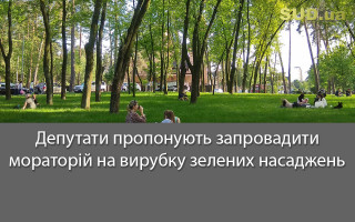 Депутати пропонують запровадити мораторій на вирубку зелених насаджень