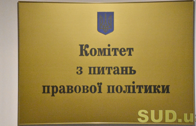 Комітет з питань правової політики розглядає проект закону про держбюджет