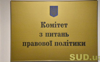 Комітет з питань правової політики розглядає проект закону про держбюджет