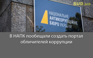 В НАПК пообещали создать портал обличителей коррупции