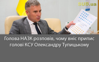 Голова НАЗК розповів, чому вніс припис голові КСУ Олександру Тупицькому