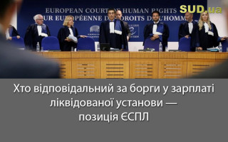 Хто відповідальний за борги у зарплаті ліквідованої установи – позиція ЄСПЛ