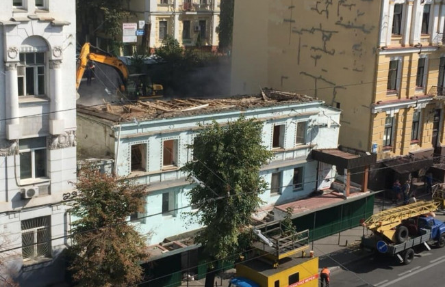Снос 150-летнего здания на Саксаганского: почему незаконно разрушили историческую памятку