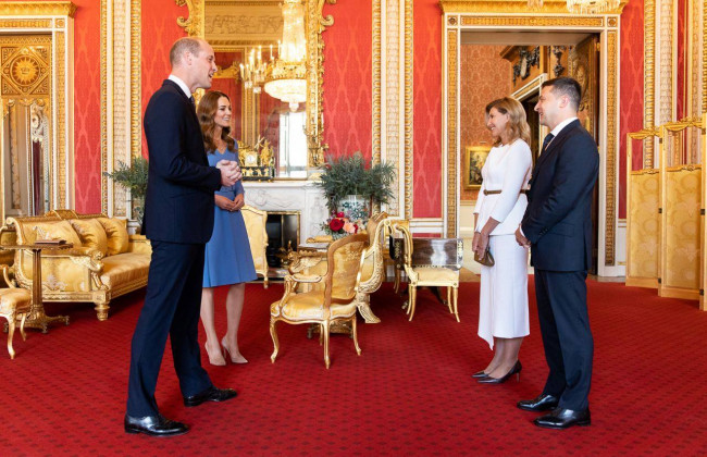 Зеленский с супругой встретились с принцем Уильямом и Кейт Миддлтон