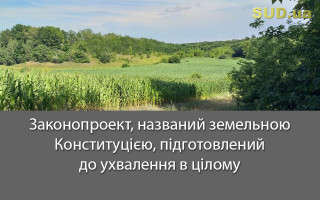 Законопроект, названий земельною Конституцією, підготовлений до ухвалення в цілому
