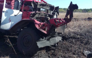 На Луганщині підірвався пожежний автомобіль, є постраждалі