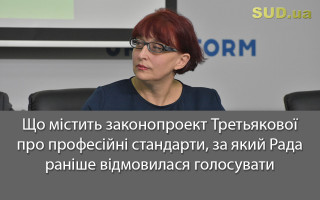 Що містить законопроект Третьякової про професійні стандарти, за який Рада раніше відмовилася голосувати