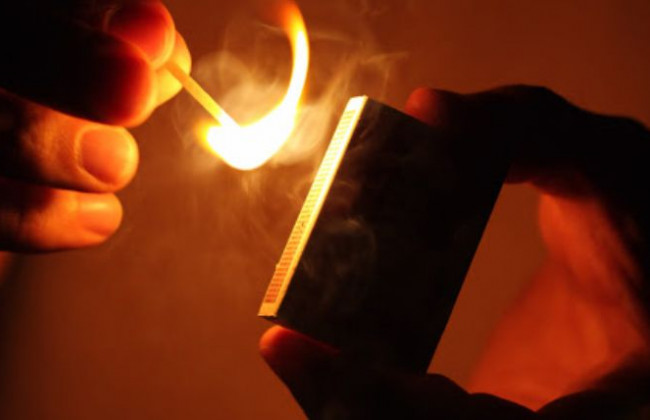 Акт самосожжения в центре Киева: появилось видео