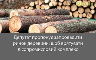 Депутат пропонує запровадити ринок деревини, щоб врятувати лісопромисловий комплекс