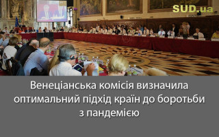 Венеціанська комісія визначила оптимальний підхід країн до боротьби з пандемією