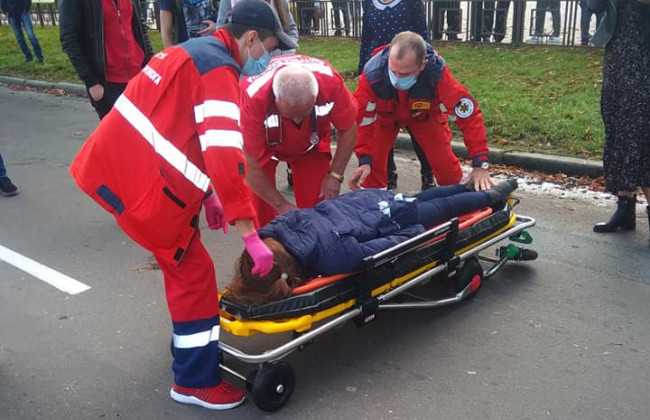 В Борисполе работница прокуратуры сбила ребенка,  видео