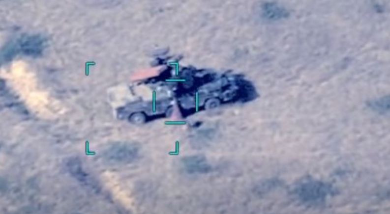 Масштабные обстрелы: появилось видео ударов дронов Азербайджана