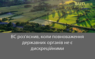 ВС роз’яснив, коли повноваження державних органів не є дискреційними