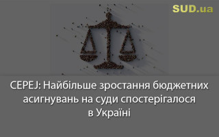 CEPEJ: Найбільше зростання бюджетних асигнувань на суди спостерігалося в Україні