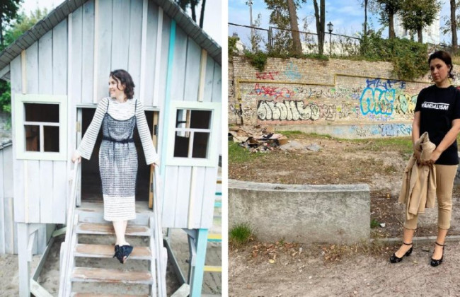 В столичном сквере Небесной Сотни разобрали детскую площадку