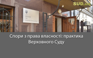 Спори з права власності: практика Верховного Суду