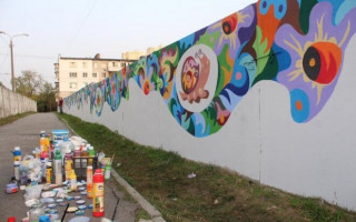 В столице появилась аллея украинской росписи, фото