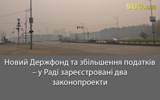 Новий Держфонд та збільшення податків – у Раді зареєстровані два законопроекти