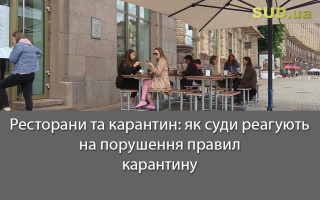 Ресторани та карантин: як суди реагують на порушення правил карантину
