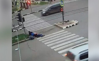 ДТП в Харькове на «островке безопасности»: водителя «подрезал» другой автомобиль