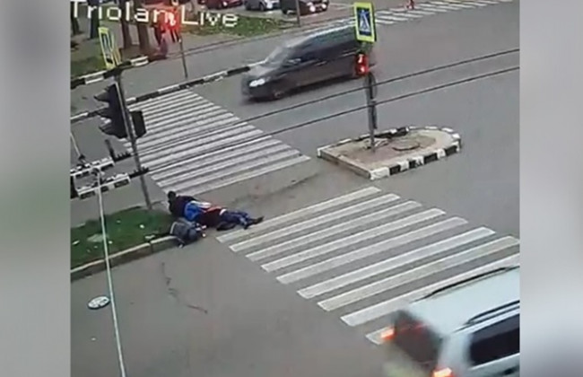 ДТП в Харькове на «островке безопасности»: водителя «подрезал» другой автомобиль